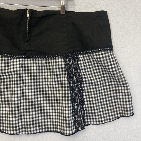 Vintage Y2K Tripp NYC Mini Skirt Plus Size 26 Goth Punk Skater Alt Dark Academia - Picture 12 of 15